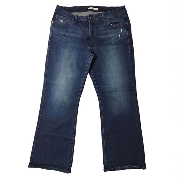 Levi's 529 Midrise Distressed Curvy Bootcut Jeans Size 33 - Picture 15 of 16